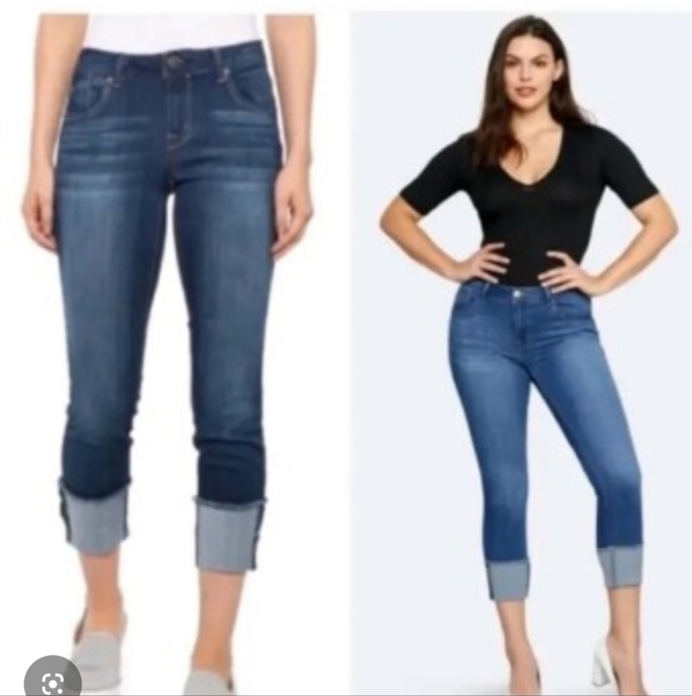 1822 Taylor Fit Cuffed Jeans Size 8